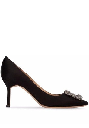 Manolo Blahnik 70mm Hangisi pumps - Black