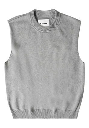 Jil Sander round-neck sleeveless sweater - Grey