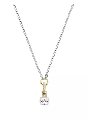 V JEWELLERY cushion-cut topaz necklace - Silver