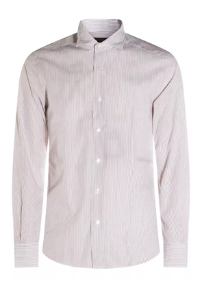 Glanshirt striped long-sleeved shirt - White