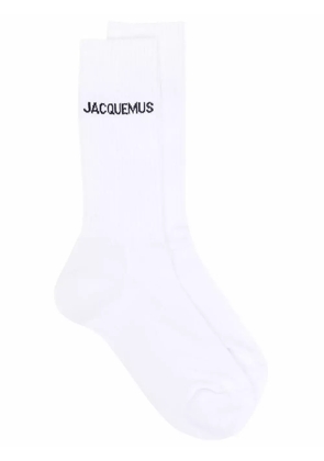 Jacquemus Les Chaussettes Jacquemus logo-intarsia socks - White