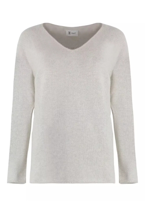 THE (Alphabet) V-neck sweater - Grey