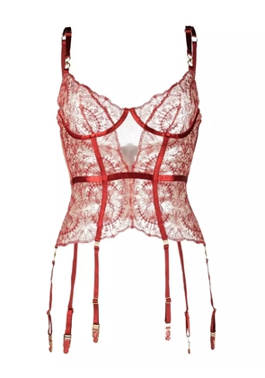 Bordelle Cymatic Basque corset bra - Red