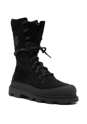 Moncler Vera lace-up logo-patch boots - Black