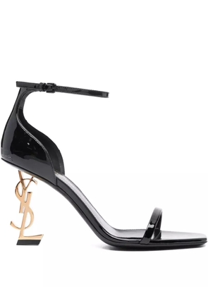 Saint Laurent 85mm Opyum logo-heel sandals - Black