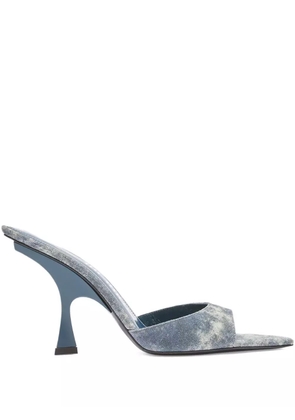 The Attico 95mm open-toe slip-on sandals - Blue