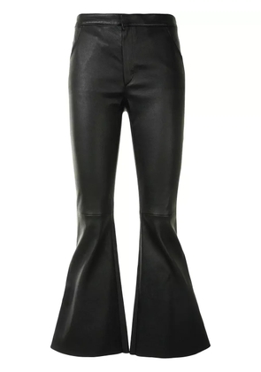 Drome bell-flare leather trousers - Black