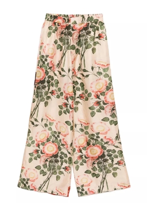 Biyan floral print cropped trousers - Pink