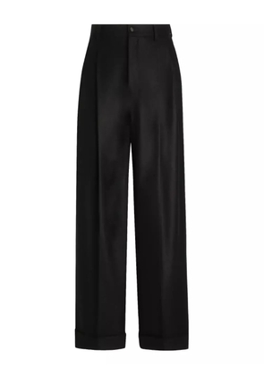 Dolce & Gabbana pleated-front wool trousers - Black