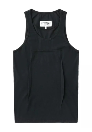 MM6 Maison Margiela asymmetrical-panel tank top - Black