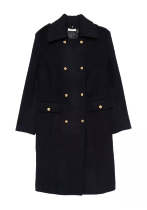 P.A.R.O.S.H. ribbed-collar coat - Blue
