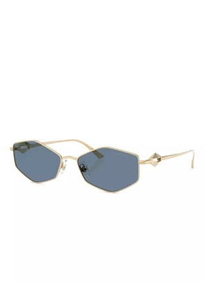 Jimmy Choo Eyewear geometric-frame sunglasses - Gold