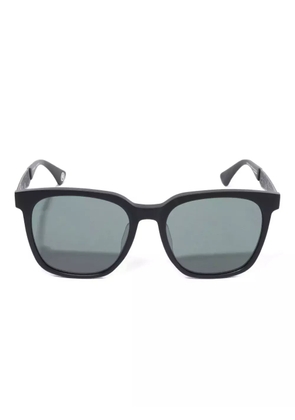A BATHING APE® engraved-temple square sunglasses - Black