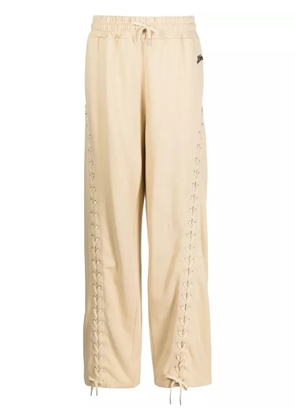 Jean Paul Gaultier lace-up track pants - Brown