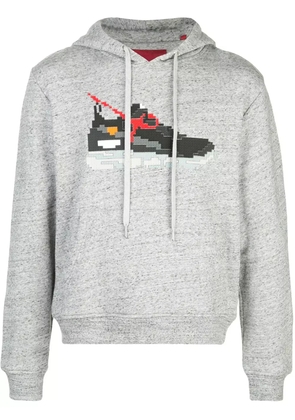 Mostly Heard Rarely Seen 8-Bit Black Gear hoodie - Grey