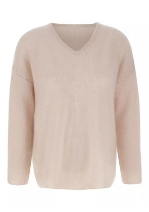 Hemisphere V-neck ribbed jumper - Pink