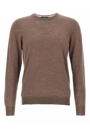Barba crew-neck long-sleeve jumper - Brown