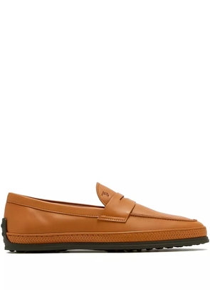 Tod's penny leather loafers - Brown
