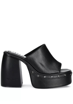 Buffalo 120mm Heart sandals - Black