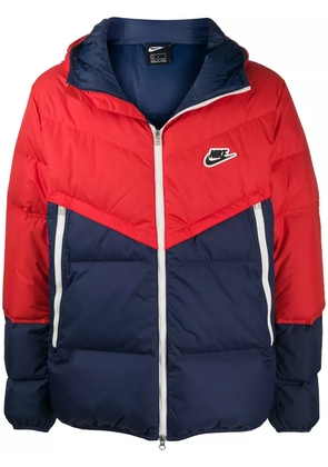 Nike colour-block padded jacket - Red