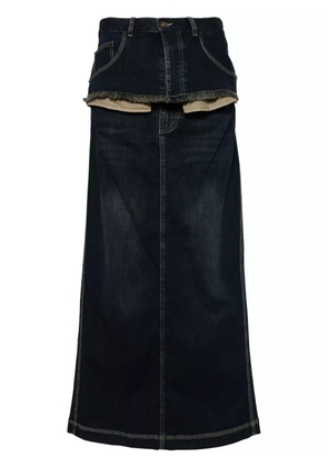 ACT Nº1 layered denim skirt - Blue