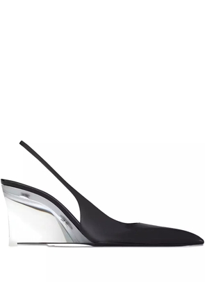 Saint Laurent slingback wedge pumps - Black