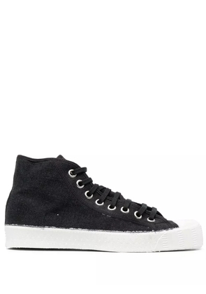 Spalwart distressed-finish high top sneakers - Black