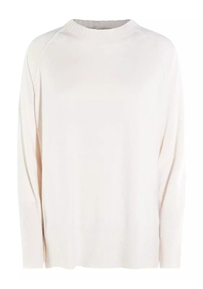 Antonelli raglan-sleeve ribbed-cuff sweater - White