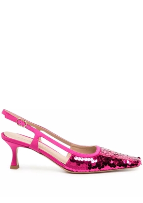 Roberto Festa Siviglia sequinned slingback pumps - Pink