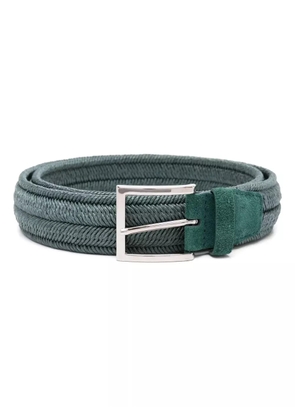 Orciani interwoven buckle-fastening belt - Green