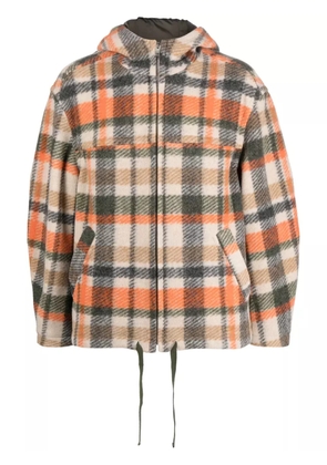 MARANT Kurt plaid check jacket - Orange