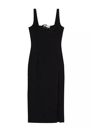 Blumarine cut-out-detail midi dress - Black