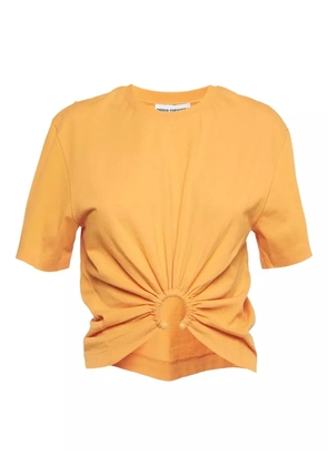 Paco Rabanne Pre-Owned 2024 ring-embellished T-shirt - Orange