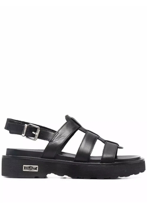 Cult cage-style open-toe sandals - Black