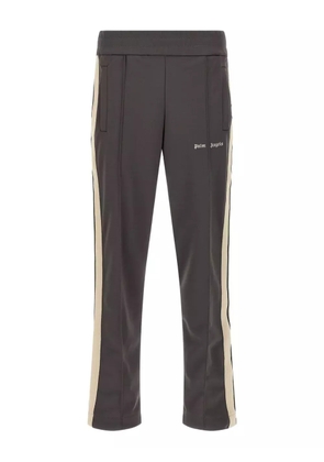 Palm Angels logo-embroidered side-stripe track pants - Grey