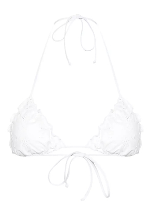 MC2 Saint Barth triangle-cup bikini top - White