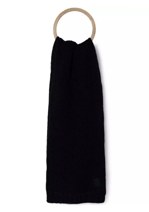 Armani Exchange logo-appliqué scarf - Blue