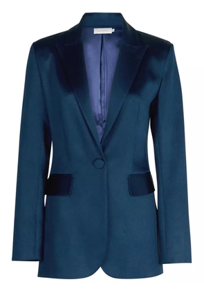 Silvia Tcherassi Rebeca floral-embroidered blazer - Blue