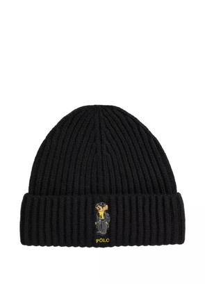 Polo Ralph Lauren embroidered beanie hat - Black
