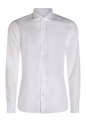 Glanshirt long-sleeve cotton shirt - White