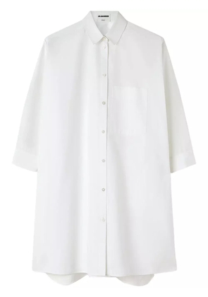 Jil Sander A-line shirt dress - White