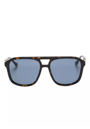 Gucci Eyewear tortoiseshell navigator-frame sunglasses - Brown