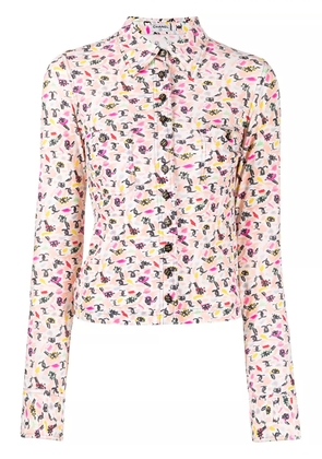 CHANEL Pre-Owned 1990s eye logo print shirt - Pink