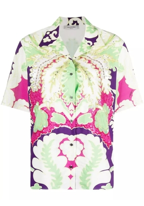 Valentino Garavani embellished floral-print shirt - Green