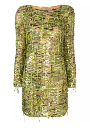 Dundas sequin-embellished minidress - Green
