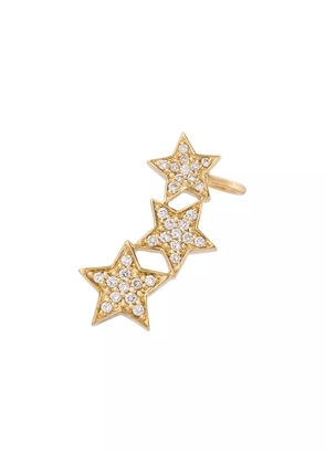 ALINKA STASIA diamond triple star left ear cuff - Metallic