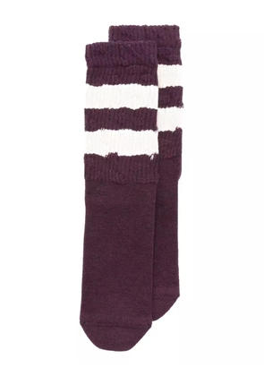 Golden Goose distressed socks - Purple