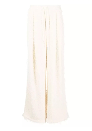 Eckhaus Latta bouclé wide-leg trousers - Neutrals