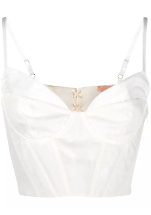 Brock Collection fitted corset top - White