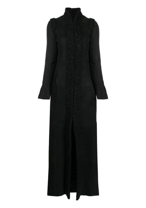 Gianfranco Ferré Pre-Owned 1990s detachable sleeves long coat - Black